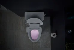 Elongated bidet toilet seat