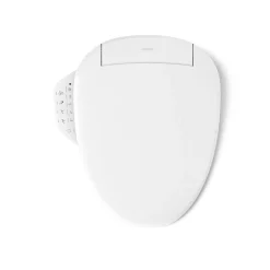 Elongated bidet toilet seat