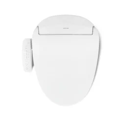 Elongated bidet toilet seat