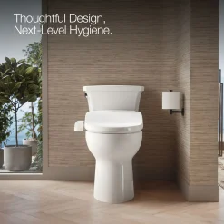Elongated bidet toilet seat