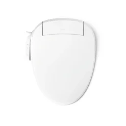 Elongated bidet toilet seat