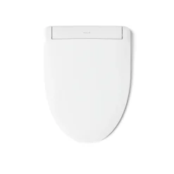 Elongated bidet toilet seat with remote control