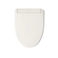 Elongated bidet toilet seat with remote control