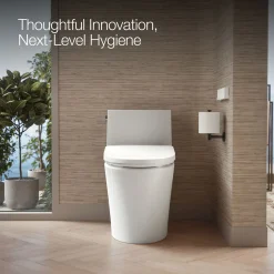 Elongated bidet toilet seat with remote control