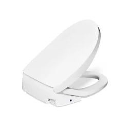 Elongated bidet toilet seat with remote control