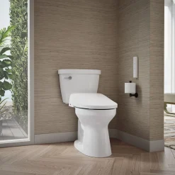 Elongated bidet toilet seat with remote control