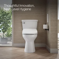Elongated bidet toilet seat with remote control