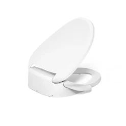 Elongated bidet toilet seat with remote control