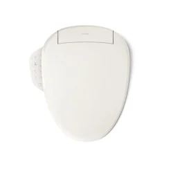 Elongated bidet toilet seat with remote control