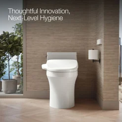 Elongated bidet toilet seat with remote control
