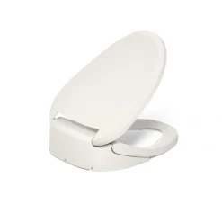 Elongated bidet toilet seat with remote control