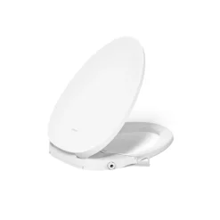 Elongated manual bidet toilet seat