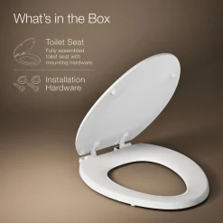Elongated toilet seat