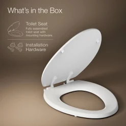 Elongated toilet seat