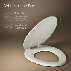 Elongated toilet seat