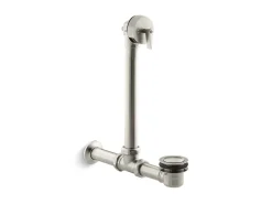Exposed bath drain for above-the-floor installation