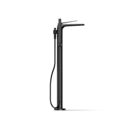 Floor-mount bath filler trim