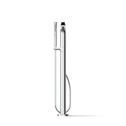Floor-mount bath filler trim