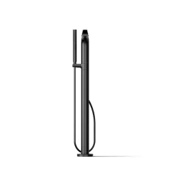 Floor-mount bath filler trim