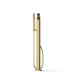 Floor-mount bath filler trim
