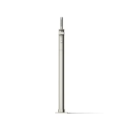 Floor-mount bath filler trim with handshower