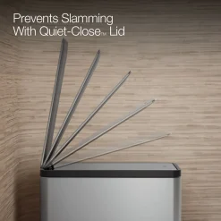 2.5-gallon slim step trash can