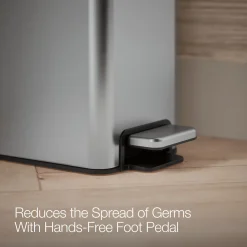 2.5-gallon slim step trash can