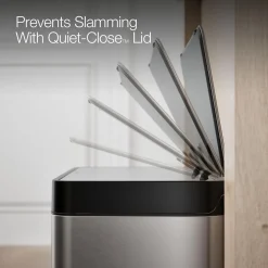 8-gallon stainless steel step trash can