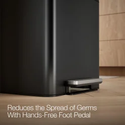 8-gallon stainless steel step trash can
