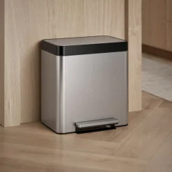 8-gallon stainless steel step trash can