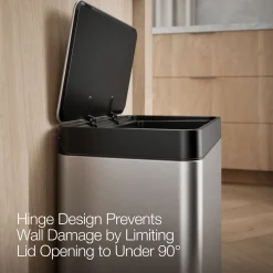 8-gallon stainless steel step trash can