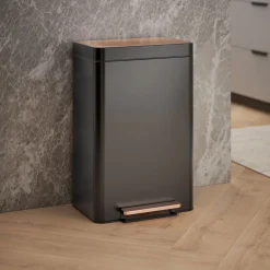 13-gallon stainless steel step trash can