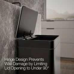 13-gallon stainless steel step trash can