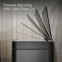 13-gallon stainless steel step trash can