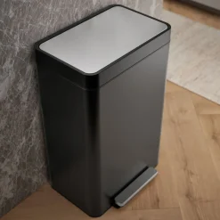 13-gallon stainless steel step trash can