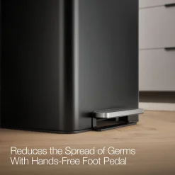 13-gallon stainless steel step trash can