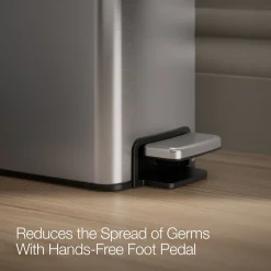 1-1/2-gallon step trash can