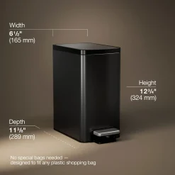 1-1/2-gallon step trash can