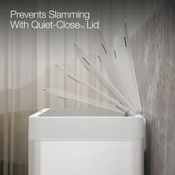13-gallon touchless stainless steel trash can