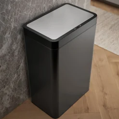 13-gallon touchless stainless steel trash can