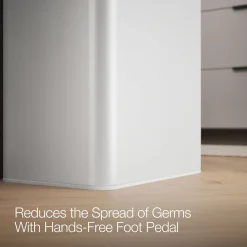 13-gallon touchless stainless steel trash can