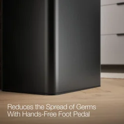 13-gallon touchless stainless steel trash can
