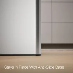 13-gallon touchless stainless steel trash can