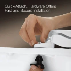 Heated Quiet-Close™ elongated toilet seat