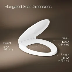 Heated ReadyLatch® Quiet-Close™ elongated toilet seat