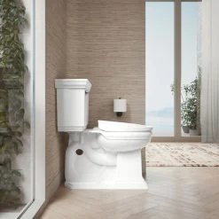 Heated round-front toilet seat