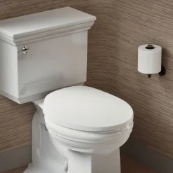 Heated round-front toilet seat