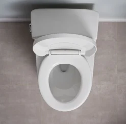 Heated round-front toilet seat