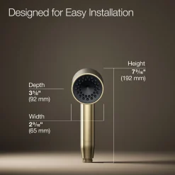Iconic single-function handshower, 1.75 gpm