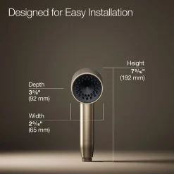 Iconic single-function handshower, 2.5 gpm
